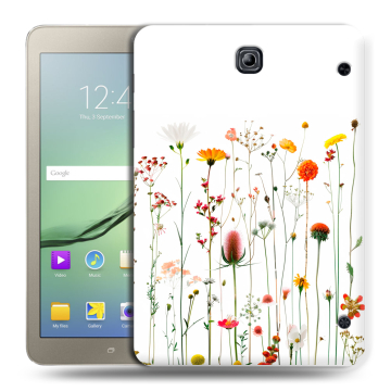Силиконовый чехол на Samsung Galaxy Tab S2 8.0 с принтом цветы