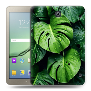 Силиконовый чехол на Samsung Galaxy Tab S2 8.0 с принтом Листья