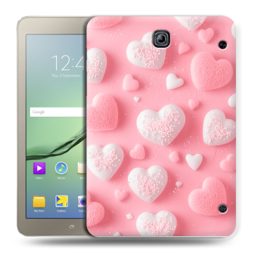 Силиконовый чехол на Samsung Galaxy Tab S2 8.0 с принтом Сердечки Силиконовый чехол на Samsung Galaxy Tab S2 8.0 с принтом Сердечки