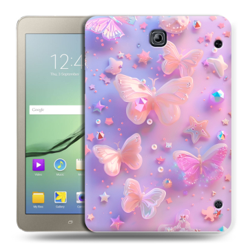 Силиконовый чехол на Samsung Galaxy Tab S2 8.0 с принтом Бабочки Силиконовый чехол на Samsung Galaxy Tab S2 8.0 с принтом Бабочки