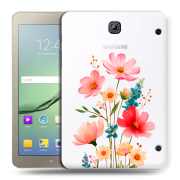 Силиконовый чехол на Samsung Galaxy Tab S2 8.0 с принтом Цветы
