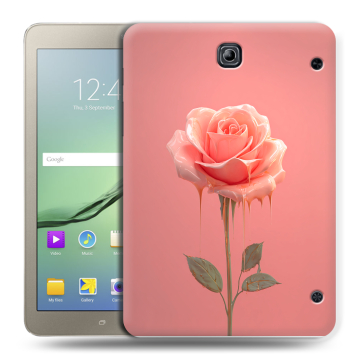 Силиконовый чехол на Samsung Galaxy Tab S2 8.0 с принтом Розовая роза
