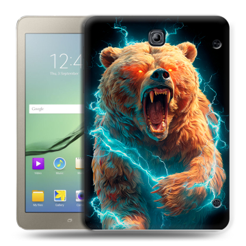 Силиконовый чехол на Samsung Galaxy Tab S2 8.0 с принтом Медведь