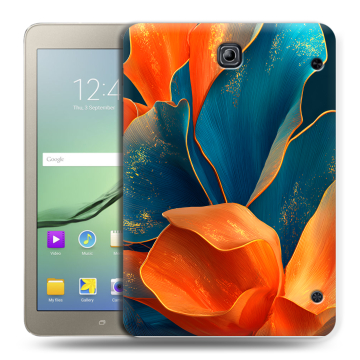 Силиконовый чехол на Samsung Galaxy Tab S2 8.0 с принтом Цветы