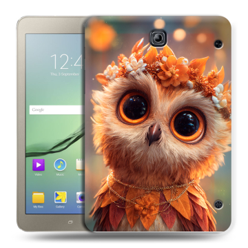 Силиконовый чехол на Samsung Galaxy Tab S2 8.0 с принтом Милая сова