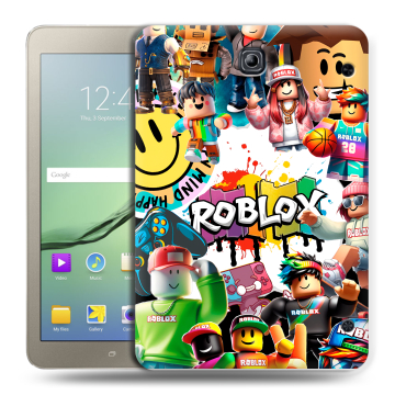 Силиконовый чехол на Samsung Galaxy Tab S2 8.0 с принтом Roblox Роблокс