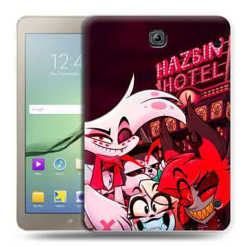Силиконовый чехол на Samsung Galaxy Tab S2 8.0 с принтом Hazbin Hotel Отель Хазбин