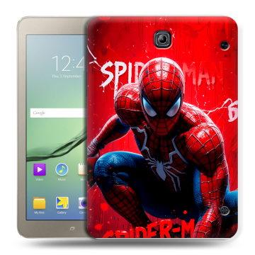 Силиконовый чехол на Samsung Galaxy Tab S2 8.0 с принтом Spiderman Человек паук