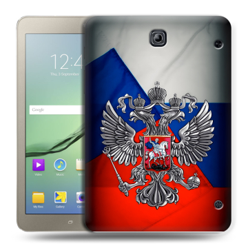 Силиконовый чехол на Samsung Galaxy Tab S2 8.0 с принтом Флаг России Силиконовый чехол на Samsung Galaxy Tab S2 8.0 с принтом Флаг России