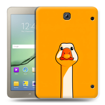 Силиконовый чехол на Samsung Galaxy Tab S2 8.0 с принтом Смешная утка