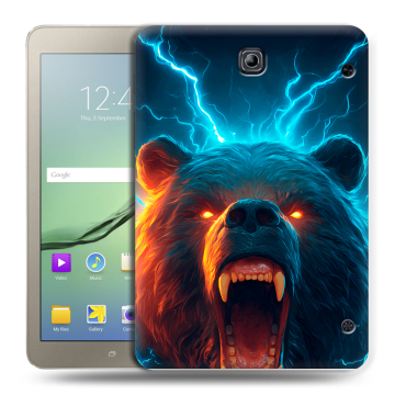 Силиконовый чехол на Samsung Galaxy Tab S2 8.0 с принтом Медведь