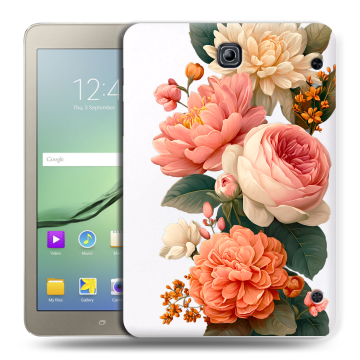 Силиконовый чехол на Samsung Galaxy Tab S2 8.0 с принтом цветы