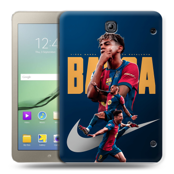 Силиконовый чехол на Samsung Galaxy Tab S2 8.0 с принтом Барселона Barca Yamal Силиконовый чехол на Samsung Galaxy Tab S2 8.0 с принтом Барселона Barca Yamal