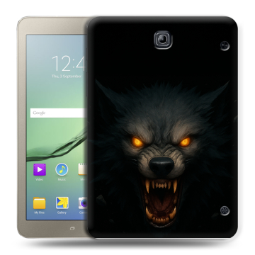 Силиконовый чехол на Samsung Galaxy Tab S2 8.0 с принтом Волк