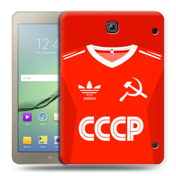Силиконовый чехол на Samsung Galaxy Tab S2 8.0 с принтом Флаг Герб СССР