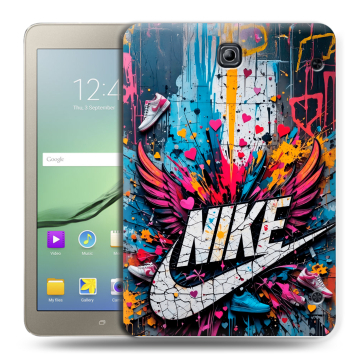 Силиконовый чехол на Samsung Galaxy Tab S2 8.0 с принтом Nike Найк
