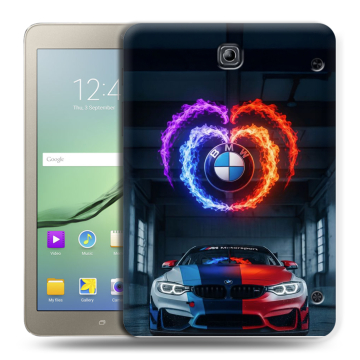 Силиконовый чехол на Samsung Galaxy Tab S2 8.0 с принтом BMW БМВ