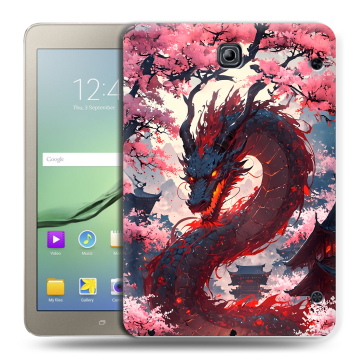 Силиконовый чехол на Samsung Galaxy Tab S2 8.0 с принтом Дракон Японский Силиконовый чехол на Samsung Galaxy Tab S2 8.0 с принтом Дракон Японский