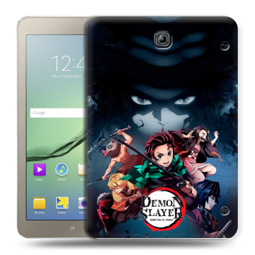 Силиконовый чехол на Samsung Galaxy Tab S2 8.0 с принтом Demon Slayer Клинок рассекающий демонов