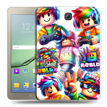 Силиконовый чехол на Samsung Galaxy Tab S2 8.0 с принтом Roblox Роблокс