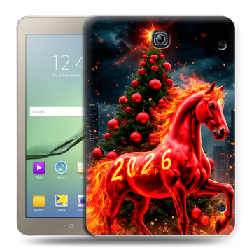 Силиконовый чехол на Samsung Galaxy Tab S2 8.0 с принтом Новый год
