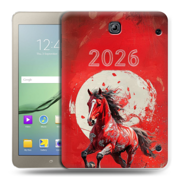 Силиконовый чехол на Samsung Galaxy Tab S2 8.0 с принтом Новый год
