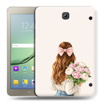 Силиконовый чехол на Samsung Galaxy Tab S2 8.0 с принтом женский
