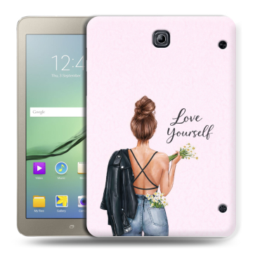 Силиконовый чехол на Samsung Galaxy Tab S2 8.0 с принтом женский