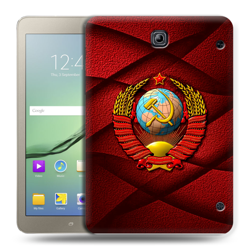 Силиконовый чехол на планшета Samsung Galaxy Tab S2 8.0 с принтом Герб СССР Силиконовый чехол на планшета Samsung Galaxy Tab S2 8.0 с принтом Герб СССР