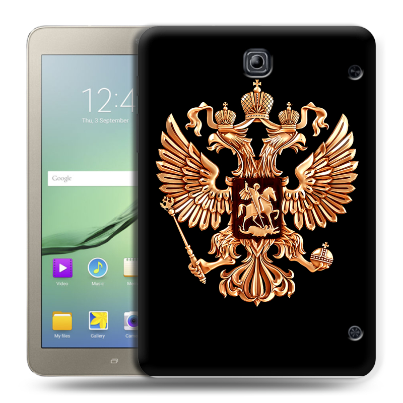 Силиконовый чехол на Samsung Galaxy Tab S2 8.0 с принтом Герб России золотой Силиконовый чехол на Samsung Galaxy Tab S2 8.0 с принтом Герб России золотой