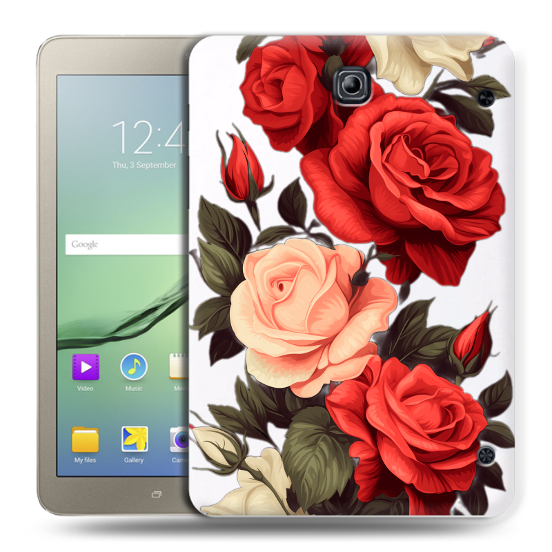 Силиконовый чехол на Samsung Galaxy Tab S2 8.0 с принтом Розы Силиконовый чехол на Samsung Galaxy Tab S2 8.0 с принтом Розы