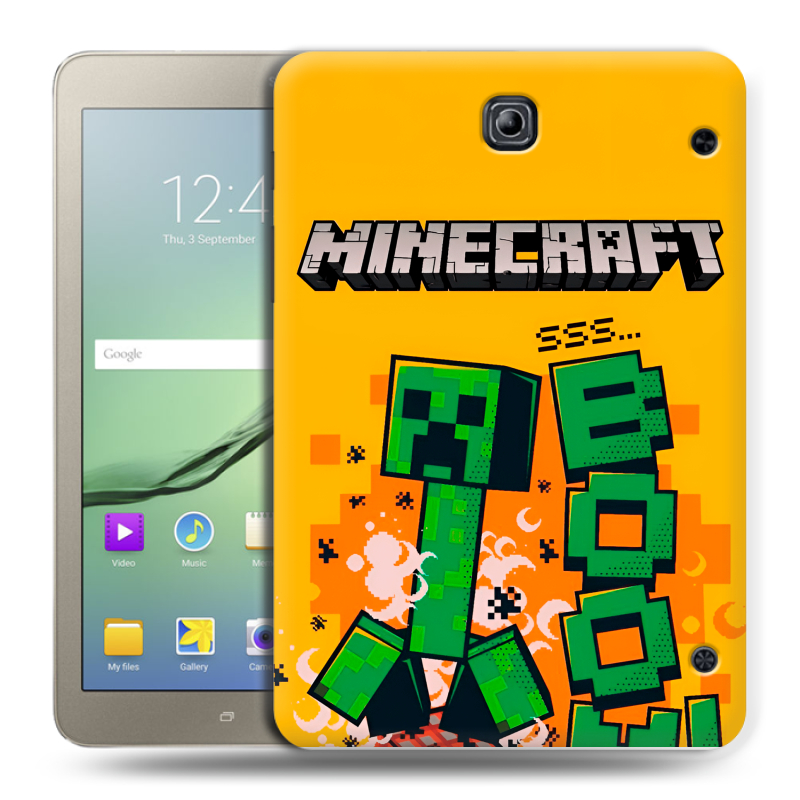 Силиконовый чехол на Samsung Galaxy Tab S2 8.0 с принтом Майнкрафт Minecraft Силиконовый чехол на Samsung Galaxy Tab S2 8.0 с принтом Майнкрафт Minecraft