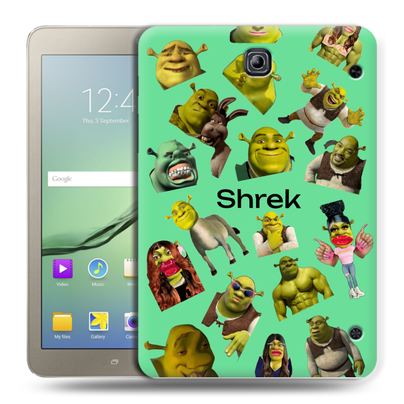 Силиконовый чехол на Samsung Galaxy Tab S2 8.0 с принтом Шрек Shrek Силиконовый чехол на Samsung Galaxy Tab S2 8.0 с принтом Шрек Shrek