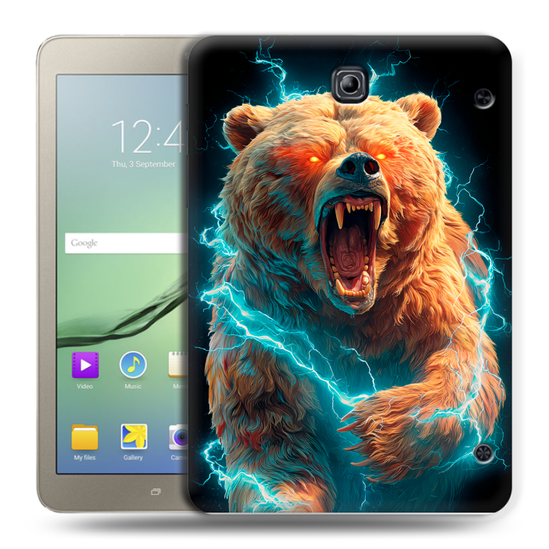 Силиконовый чехол на Samsung Galaxy Tab S2 8.0 с принтом Медведь Силиконовый чехол на Samsung Galaxy Tab S2 8.0 с принтом Медведь