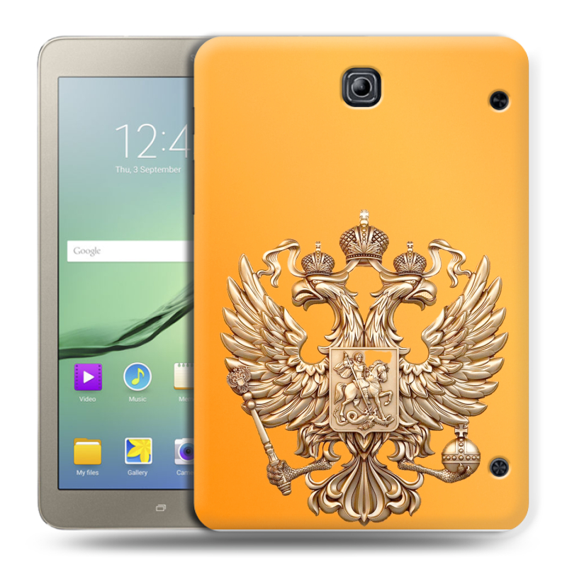Силиконовый чехол на Samsung Galaxy Tab S2 8.0 с принтом Герб Флаг России Силиконовый чехол на Samsung Galaxy Tab S2 8.0 с принтом Герб Флаг России