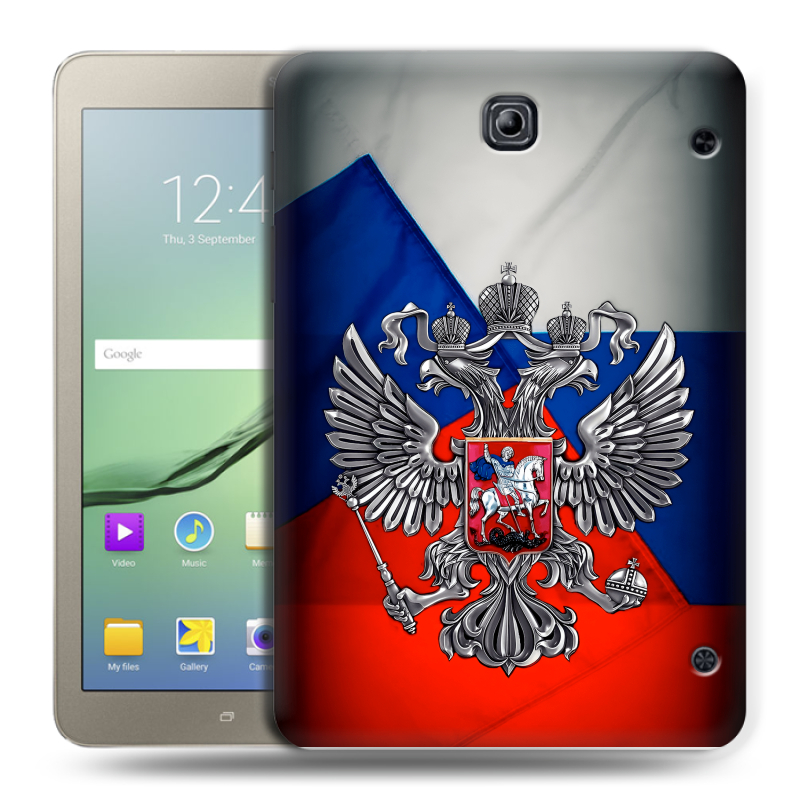 Силиконовый чехол на Samsung Galaxy Tab S2 8.0 с принтом Флаг России Силиконовый чехол на Samsung Galaxy Tab S2 8.0 с принтом Флаг России