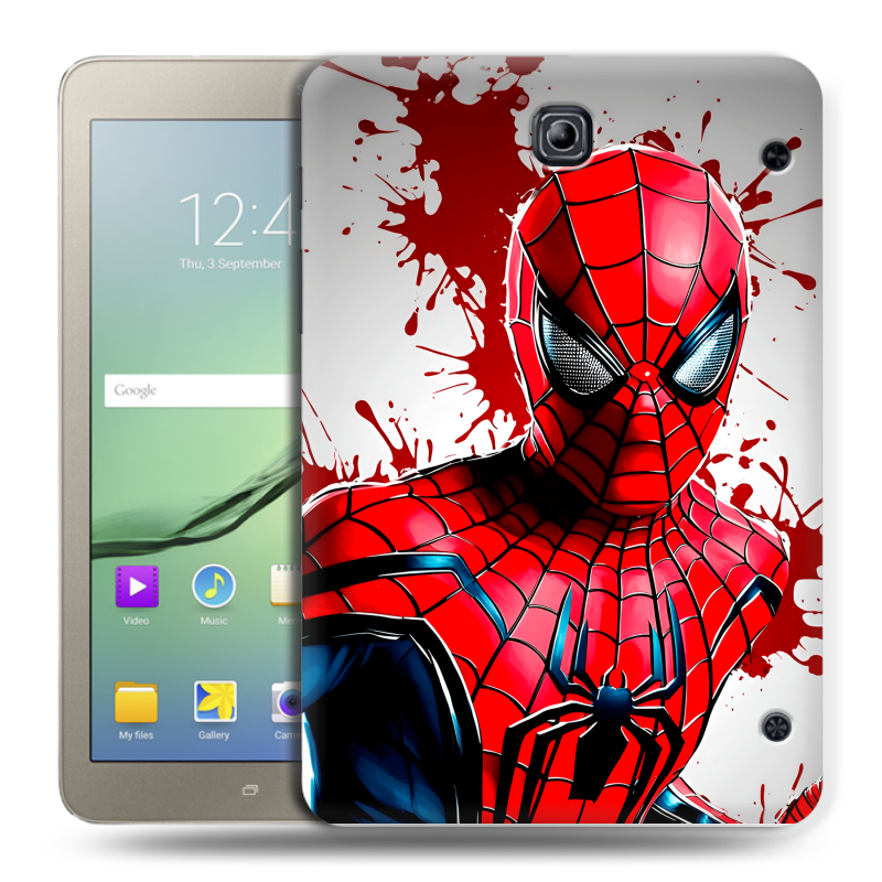 Силиконовый чехол на Samsung Galaxy Tab S2 8.0 с принтом Spiderman Человек паук Силиконовый чехол на Samsung Galaxy Tab S2 8.0 с принтом Spiderman Человек паук