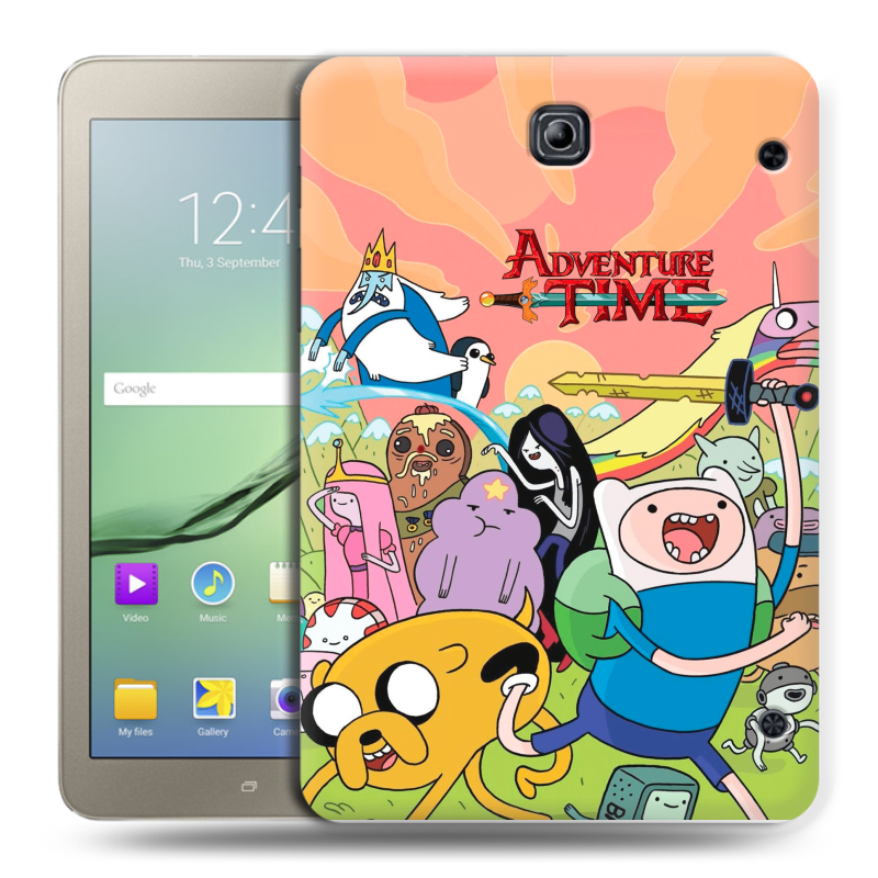 Силиконовый чехол на Samsung Galaxy Tab S2 8.0 с принтом Adventure time Время приключений Силиконовый чехол на Samsung Galaxy Tab S2 8.0 с принтом Adventure time Время приключений