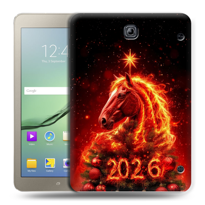 Силиконовый чехол на Samsung Galaxy Tab S2 8.0 с принтом Новый год Силиконовый чехол на Samsung Galaxy Tab S2 8.0 с принтом Новый год