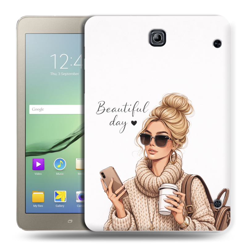 Силиконовый чехол на Samsung Galaxy Tab S2 8.0 с принтом женский Силиконовый чехол на Samsung Galaxy Tab S2 8.0 с принтом женский