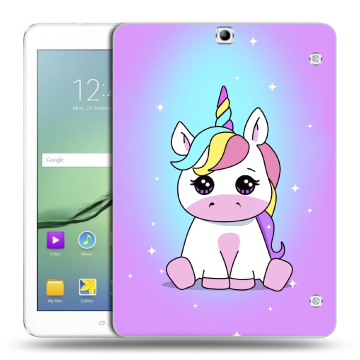 Силиконовый чехол на планшета Samsung Galaxy Tab S2 9.7 с принтом Единорог Силиконовый чехол на планшета Samsung Galaxy Tab S2 9.7 с принтом Единорог