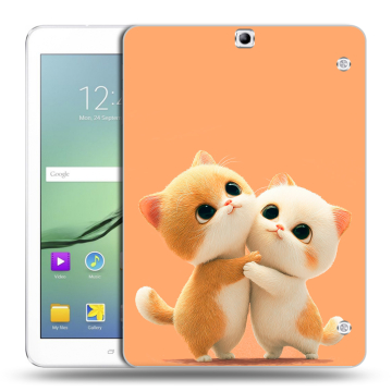 Силиконовый чехол на планшета Samsung Galaxy Tab S2 9.7 с принтом Милые котики Силиконовый чехол на планшета Samsung Galaxy Tab S2 9.7 с принтом Милые котики