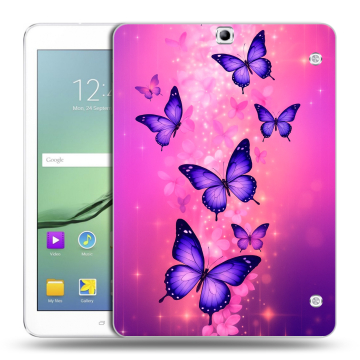 Силиконовый чехол на Samsung Galaxy Tab S2 9.7 с принтом Бабочки Силиконовый чехол на Samsung Galaxy Tab S2 9.7 с принтом Бабочки