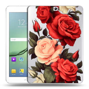 Силиконовый чехол на Samsung Galaxy Tab S2 9.7 с принтом Розы