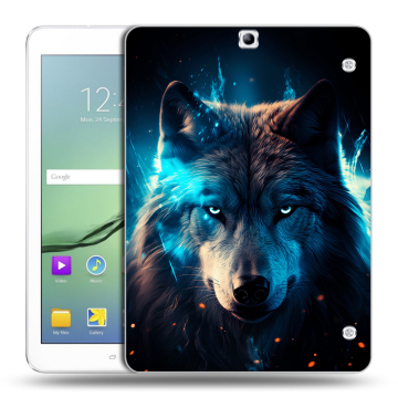 Силиконовый чехол на Samsung Galaxy Tab S2 9.7 с принтом Волк ночной Силиконовый чехол на Samsung Galaxy Tab S2 9.7 с принтом Волк ночной