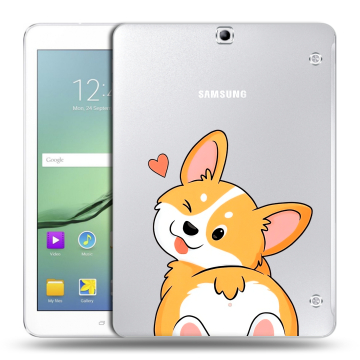 Силиконовый чехол на Samsung Galaxy Tab S2 9.7 с принтом Корги