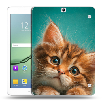 Силиконовый чехол на Samsung Galaxy Tab S2 9.7 с принтом котенок Силиконовый чехол на Samsung Galaxy Tab S2 9.7 с принтом котенок