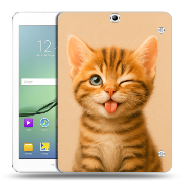 Силиконовый чехол на Samsung Galaxy Tab S2 9.7 с принтом котенок Силиконовый чехол на Samsung Galaxy Tab S2 9.7 с принтом котенок