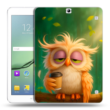 Силиконовый чехол на Samsung Galaxy Tab S2 9.7 с принтом сова Силиконовый чехол на Samsung Galaxy Tab S2 9.7 с принтом сова