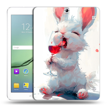 Силиконовый чехол на Samsung Galaxy Tab S2 9.7 с принтом кролик зайчик